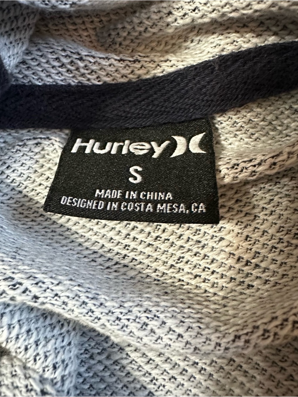 Hurley geometric pullover hoodie in dark navy blue - Picture 4 of 7